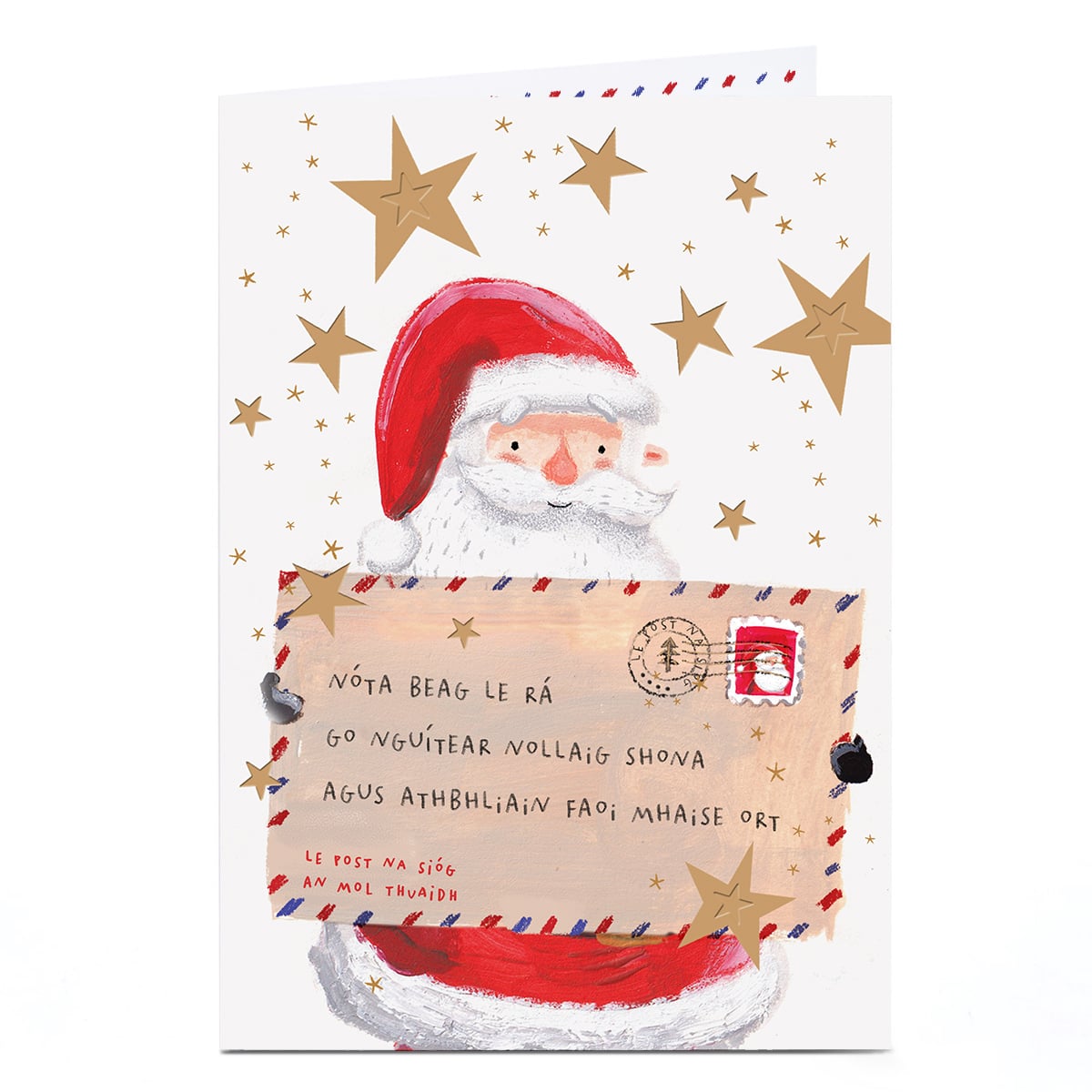 Irish Christmas Card - Letter From Santa