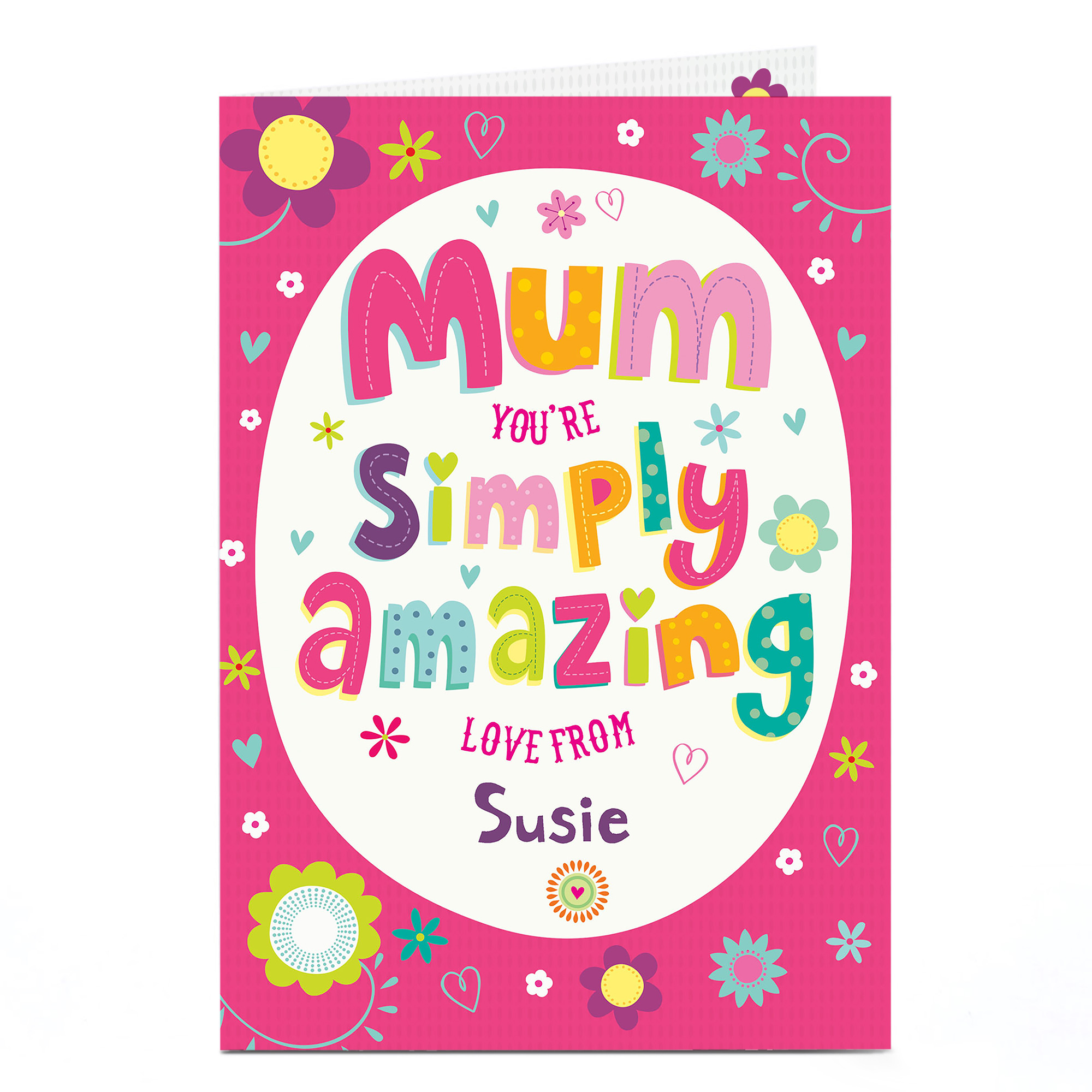 Personalised Card - Amazing Mum