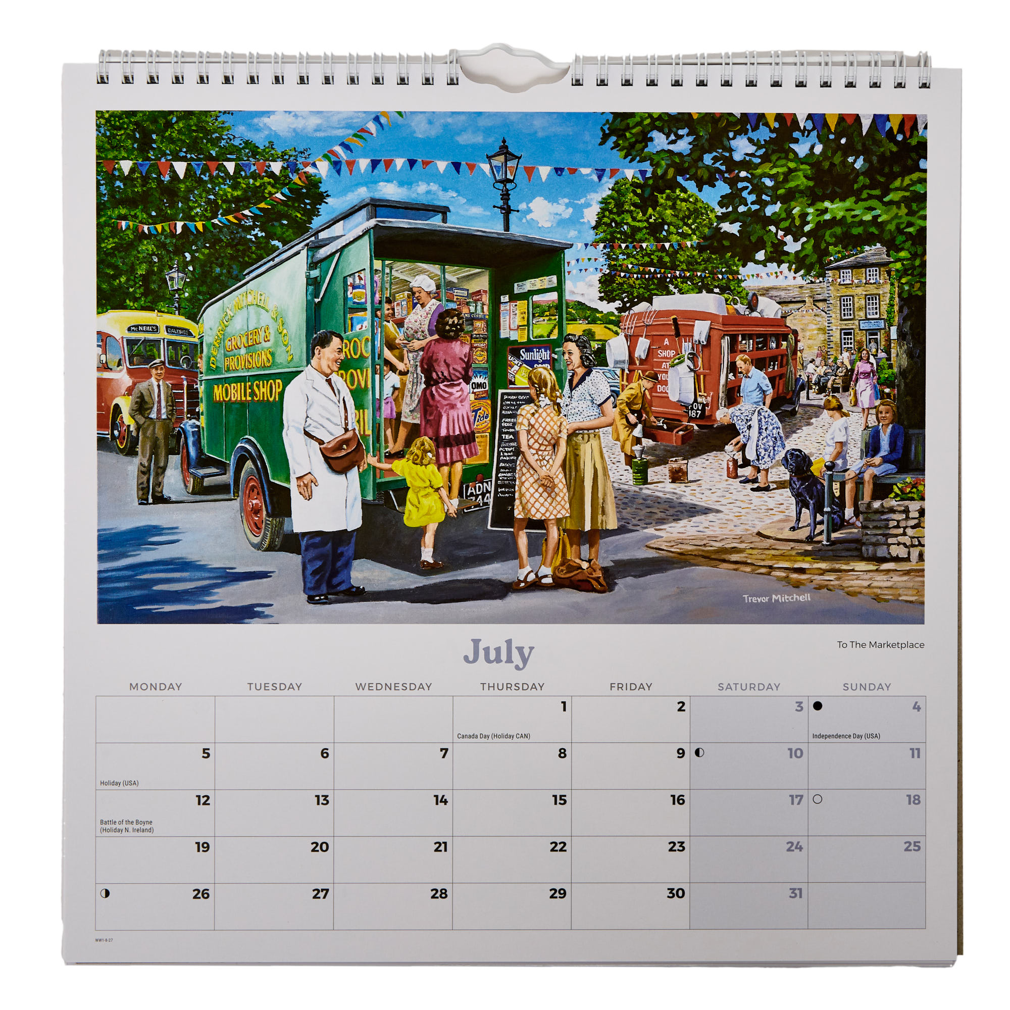 Days Gone By 2027 Square Wall Calendar