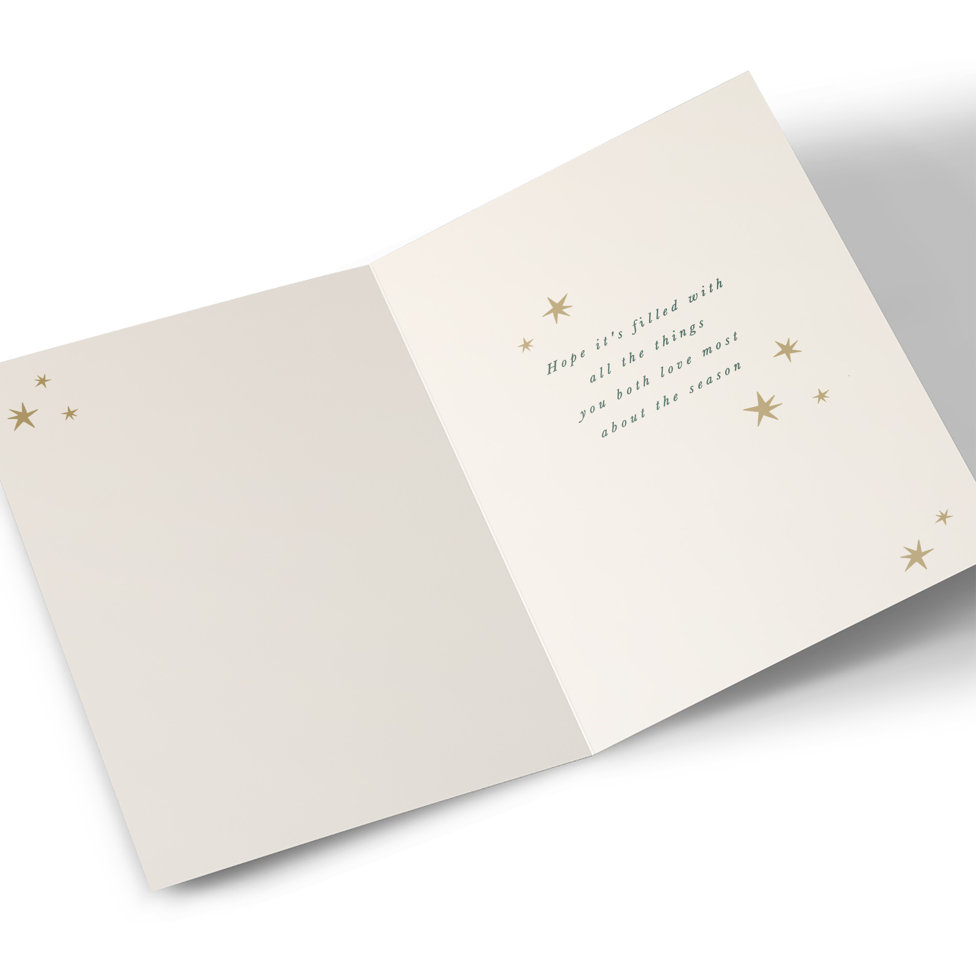 Christmas Card - Crackers & Stars, Daughter & Girlfriend