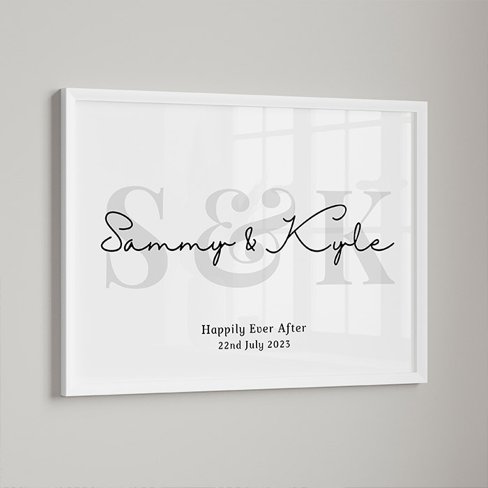 Personalised Name and Initial Print