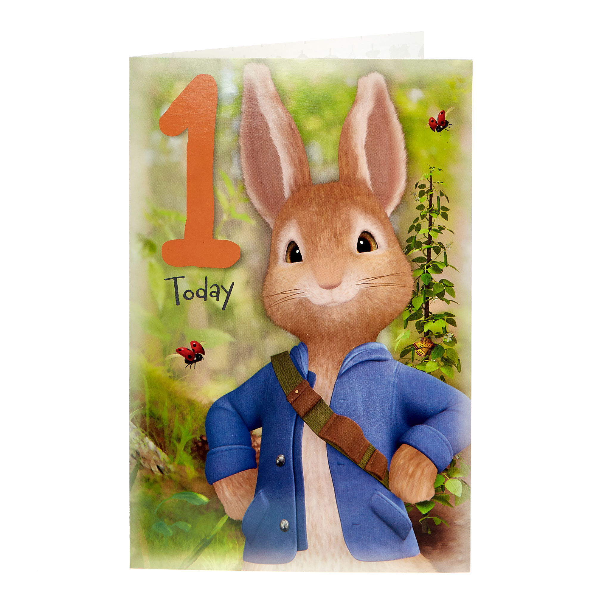 Peter Rabbit 1st Birthday Card
