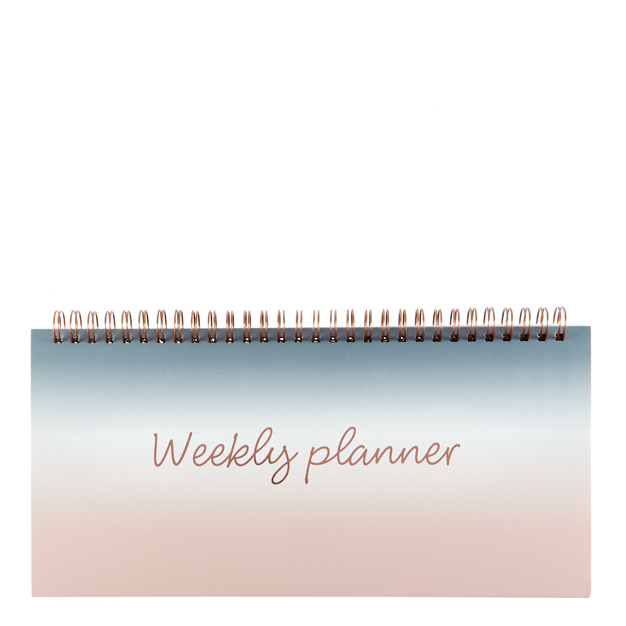 Rose & Grey Ombre Weekly Desk Planner