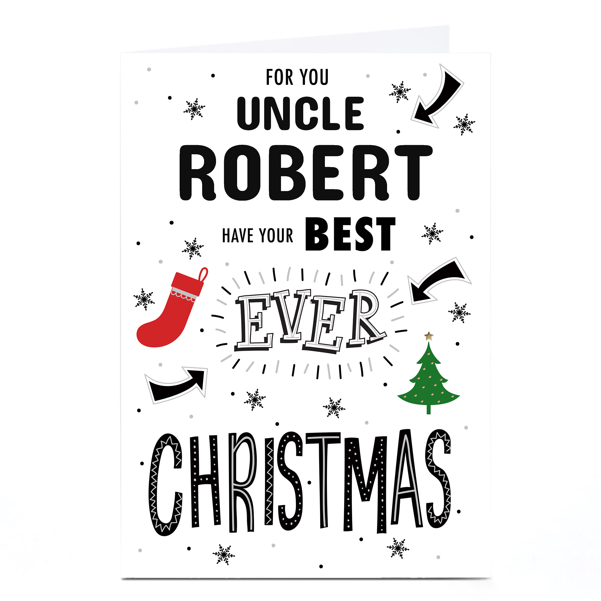Personalised Christmas Card - Best Ever Christmas