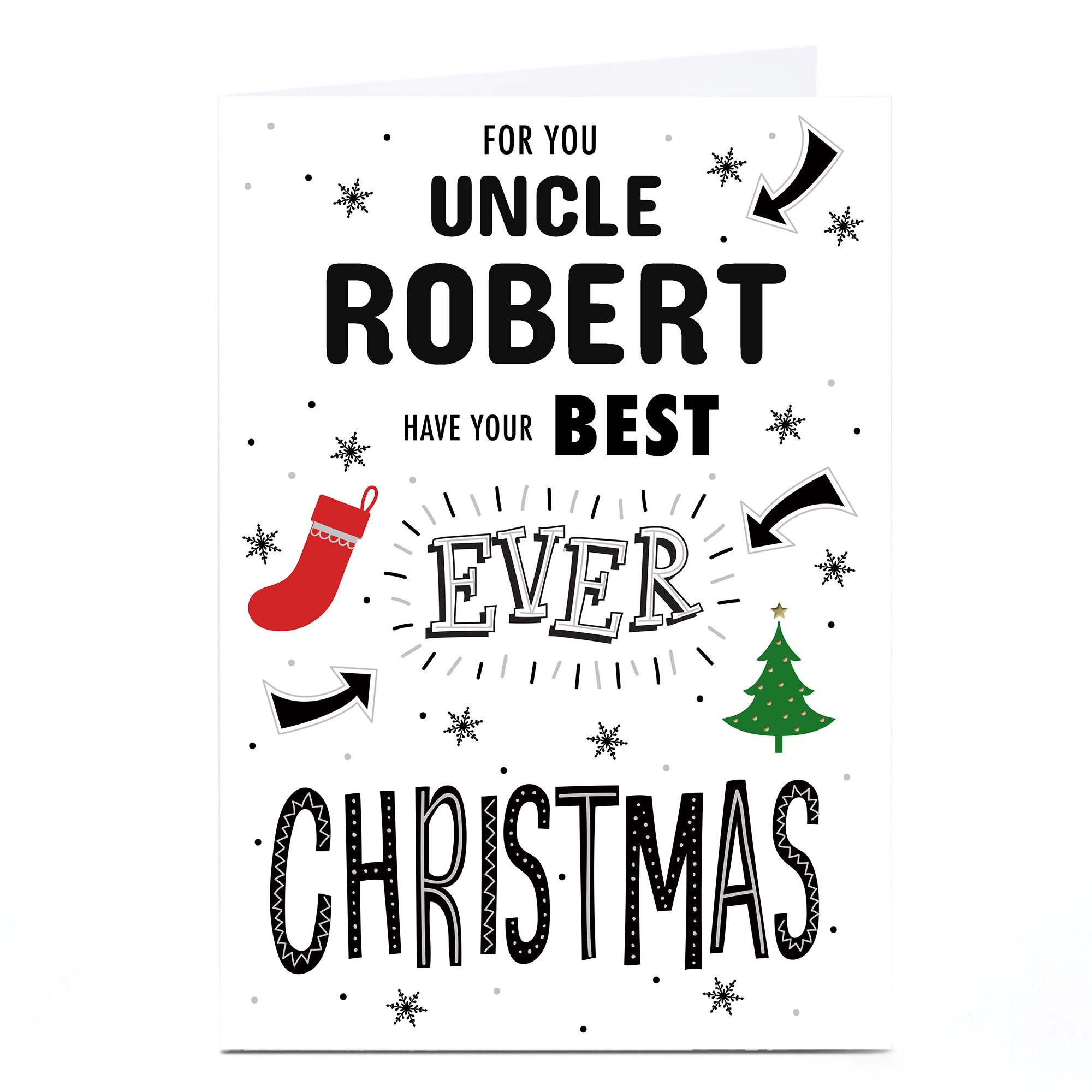 Personalised Christmas Card - Best Ever Christmas