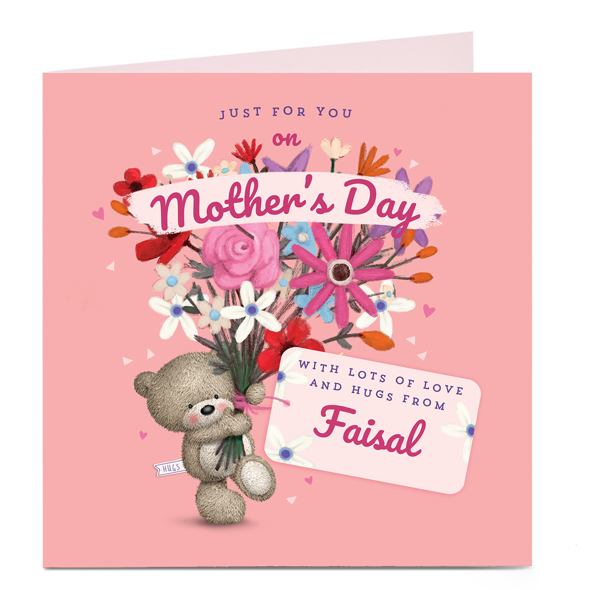  Personalised Mother's Day Card - HUGS Just for You