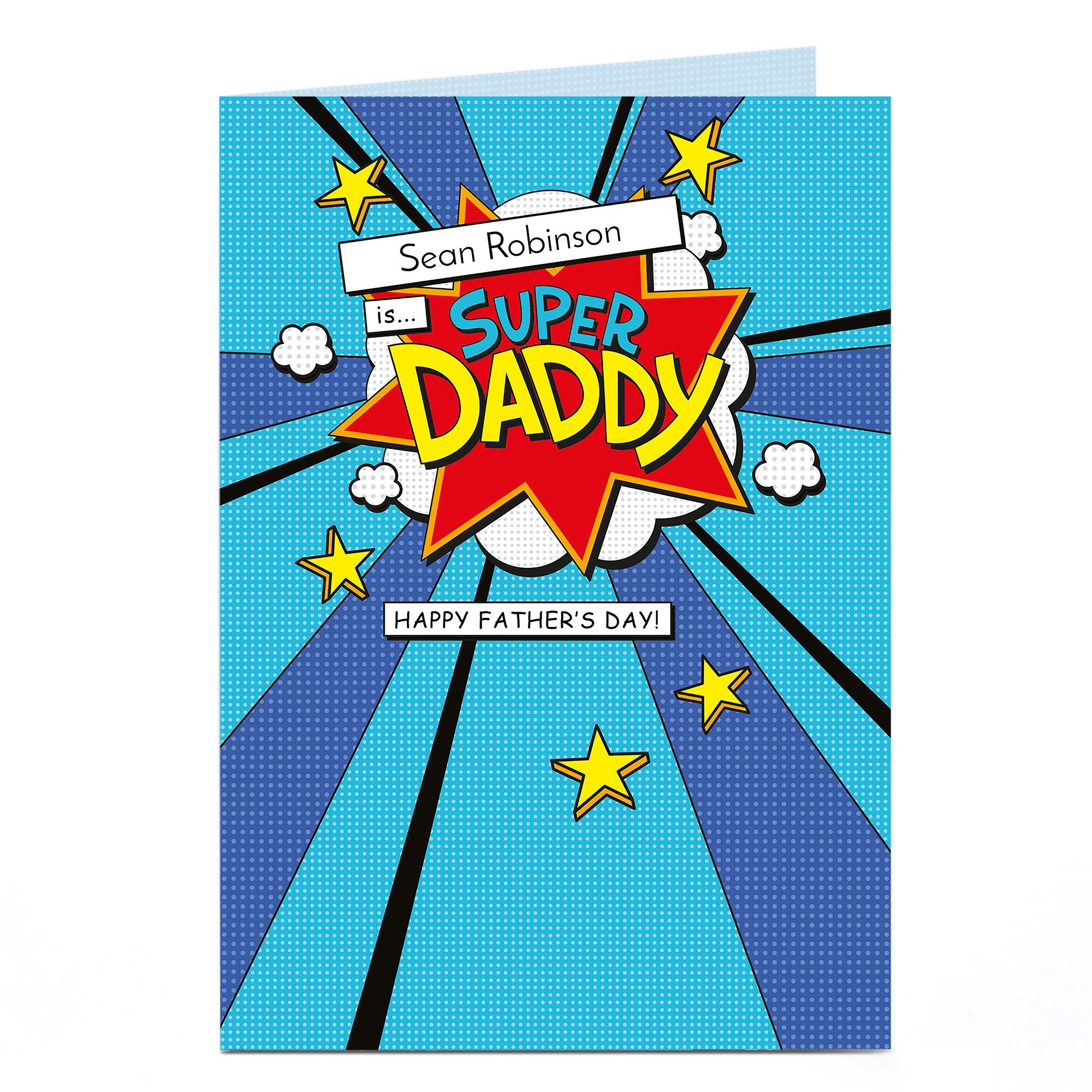 Personalised Father's Day Card - Super Daddy