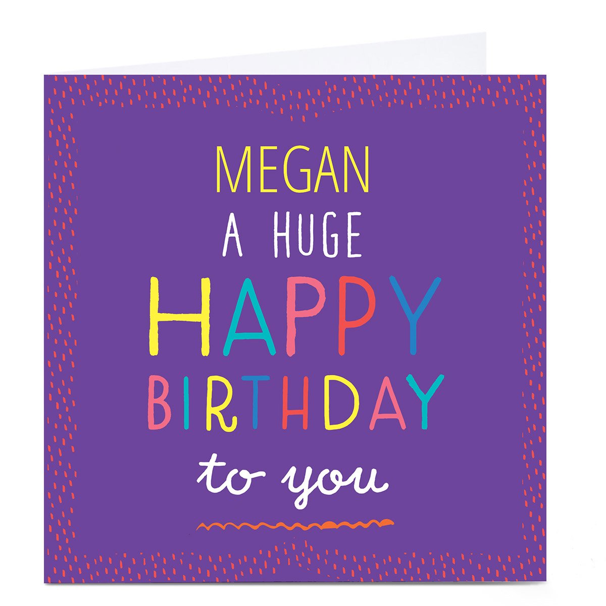 Personalised Hello! Card - Happy Birthday to You