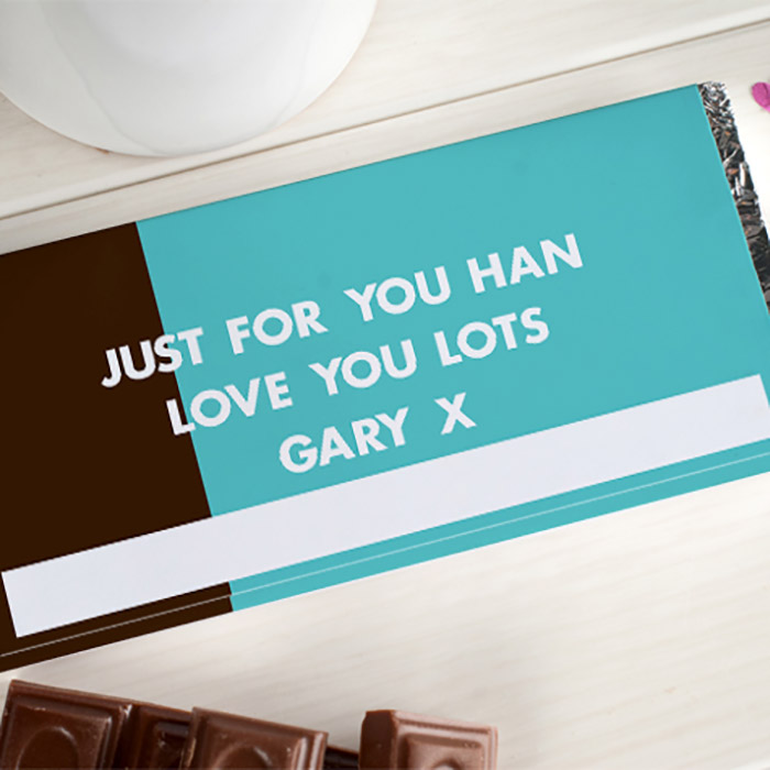 Personalised Chocolate Bar - My Half Your Half