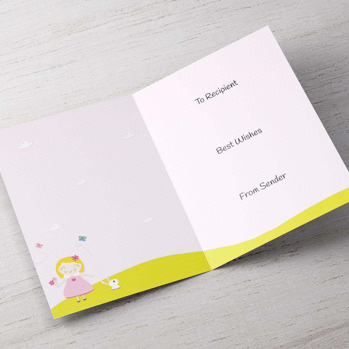 Personalised Mother's Day Card - Lovely Mummy From Your Little Girl