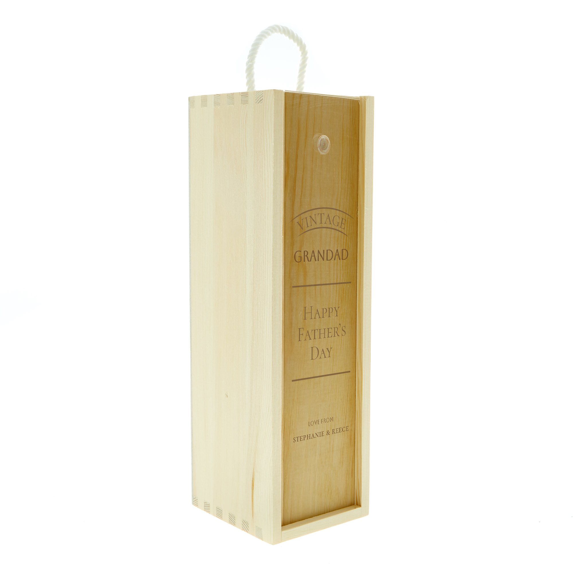 Personalised Father's Day Wine Box - Grandad