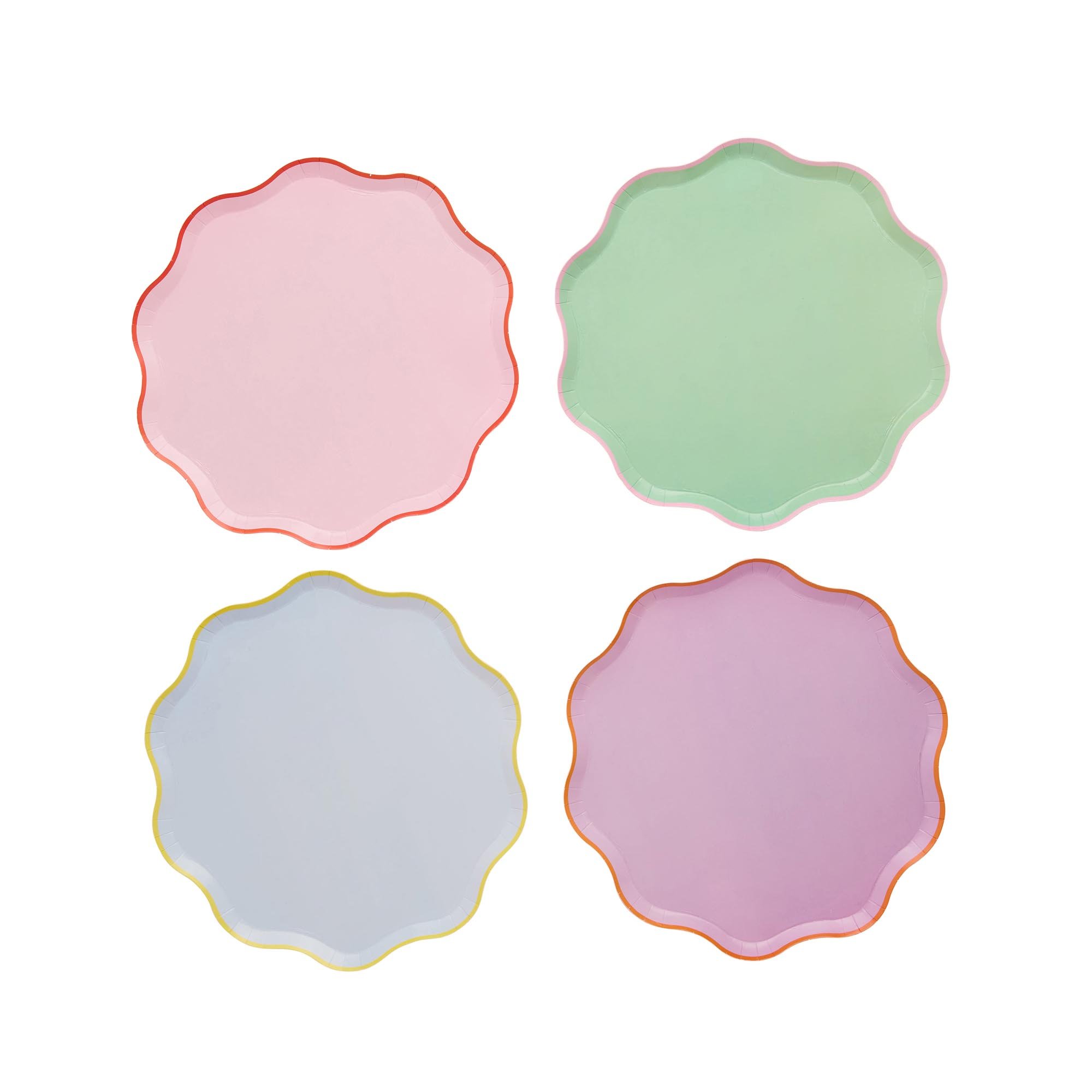 Bright Banquet Paper Plates - Pack of 8