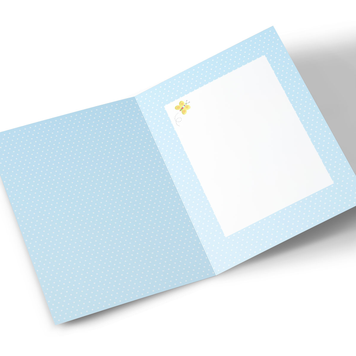 Personalised Birthday Card - Blue On Your First