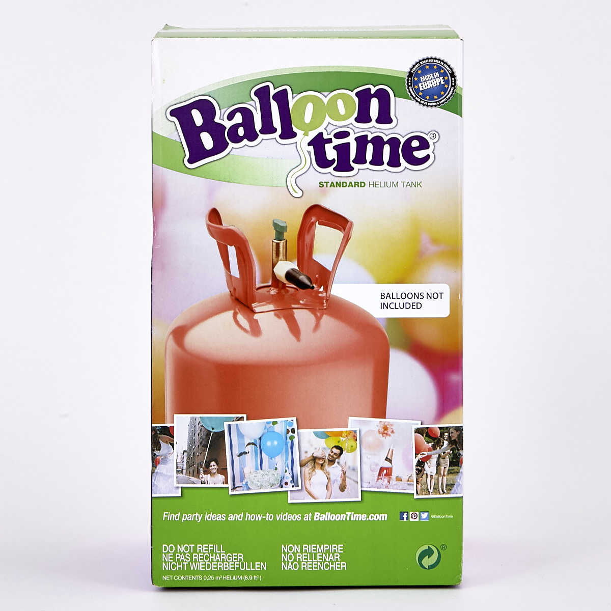 Helium Gas Canister - Fills Up To 30 Balloons*