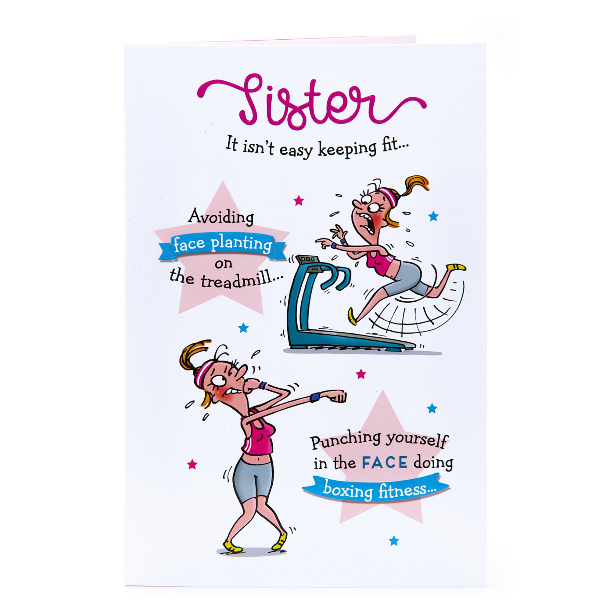 Birthday Card - Sister, Keeping Fit
