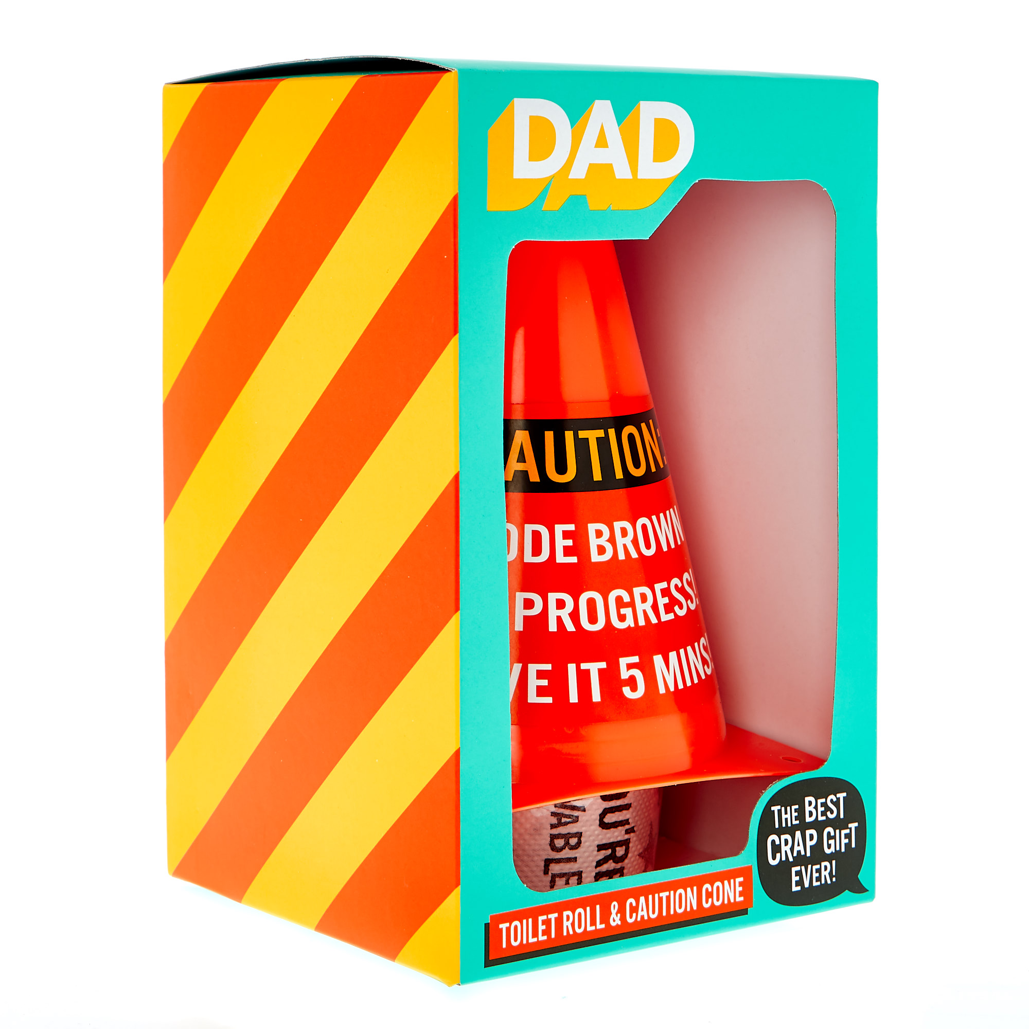 Dad Toilet Roll & Caution Cone