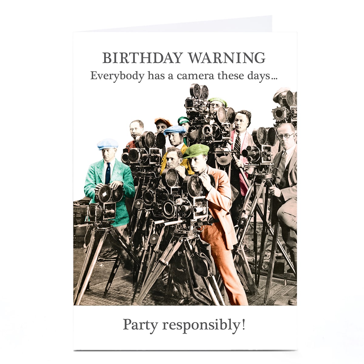 Personalised Birthday Card - Party Responsibly!