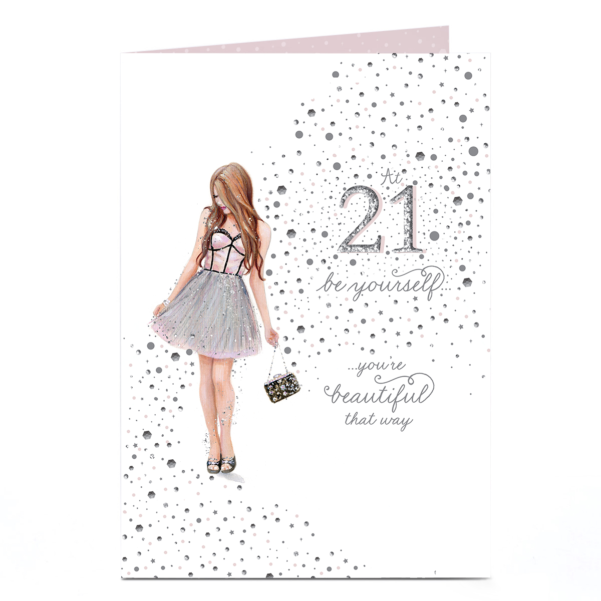 21st Birthday Card - Be Yourself Beautiful