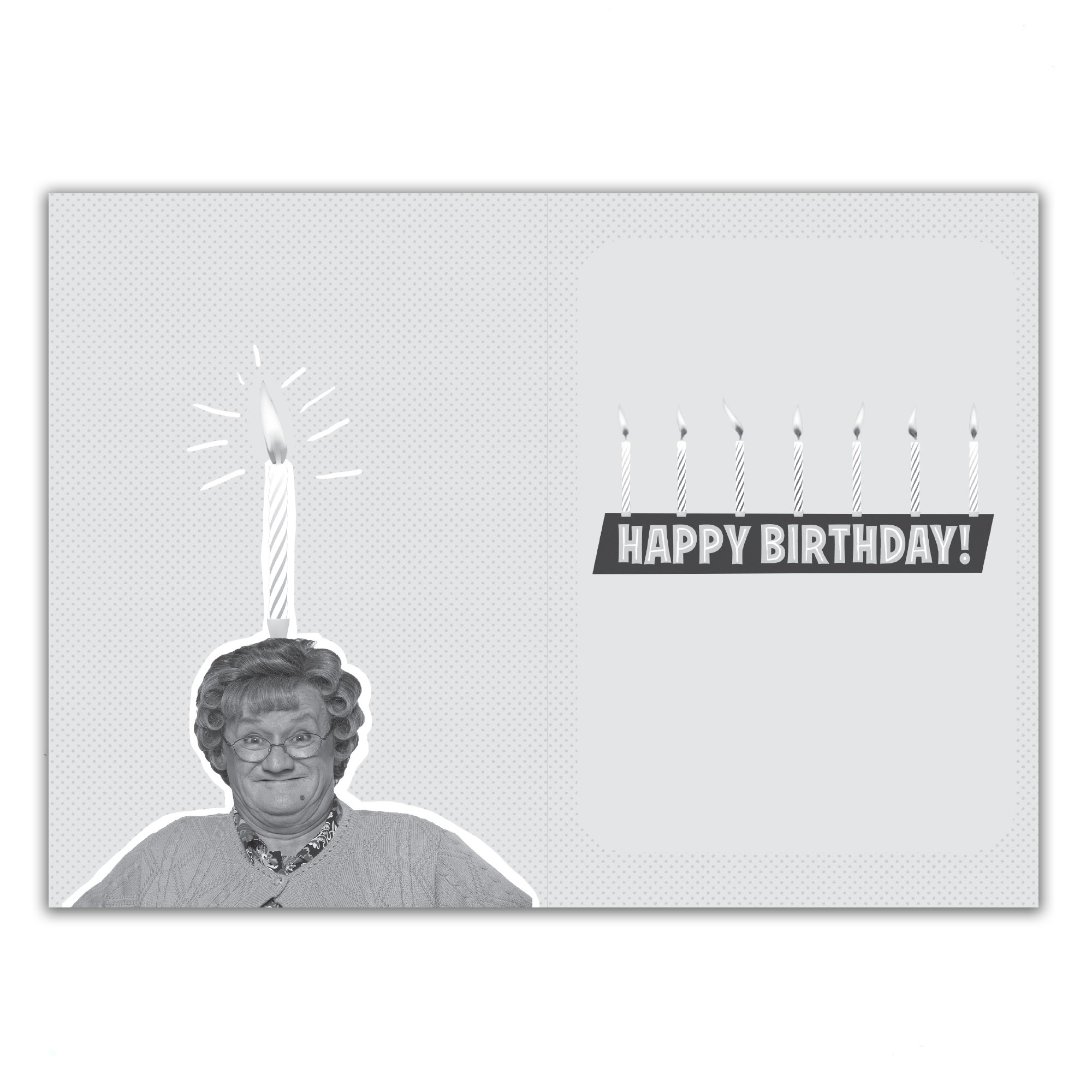 Mrs. Brown's Boys Birthday Card - Lots of Candles