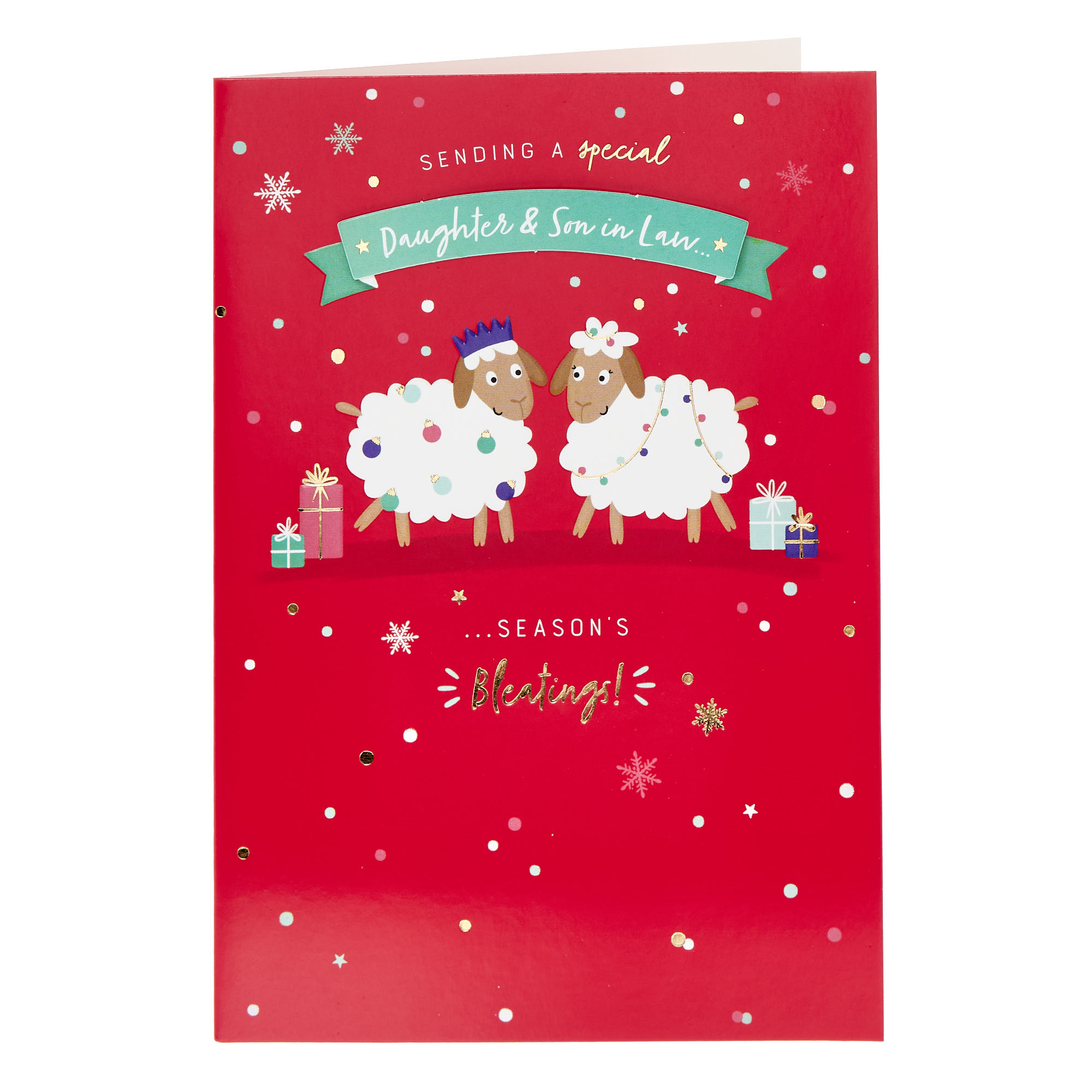 Daughter & Son In Law Season's Bleatings Christmas Card