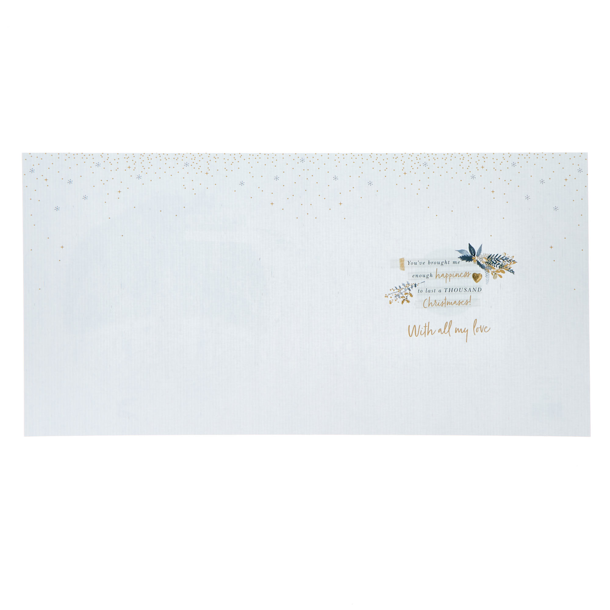 Platinum Husband Ice Rink Christmas Card