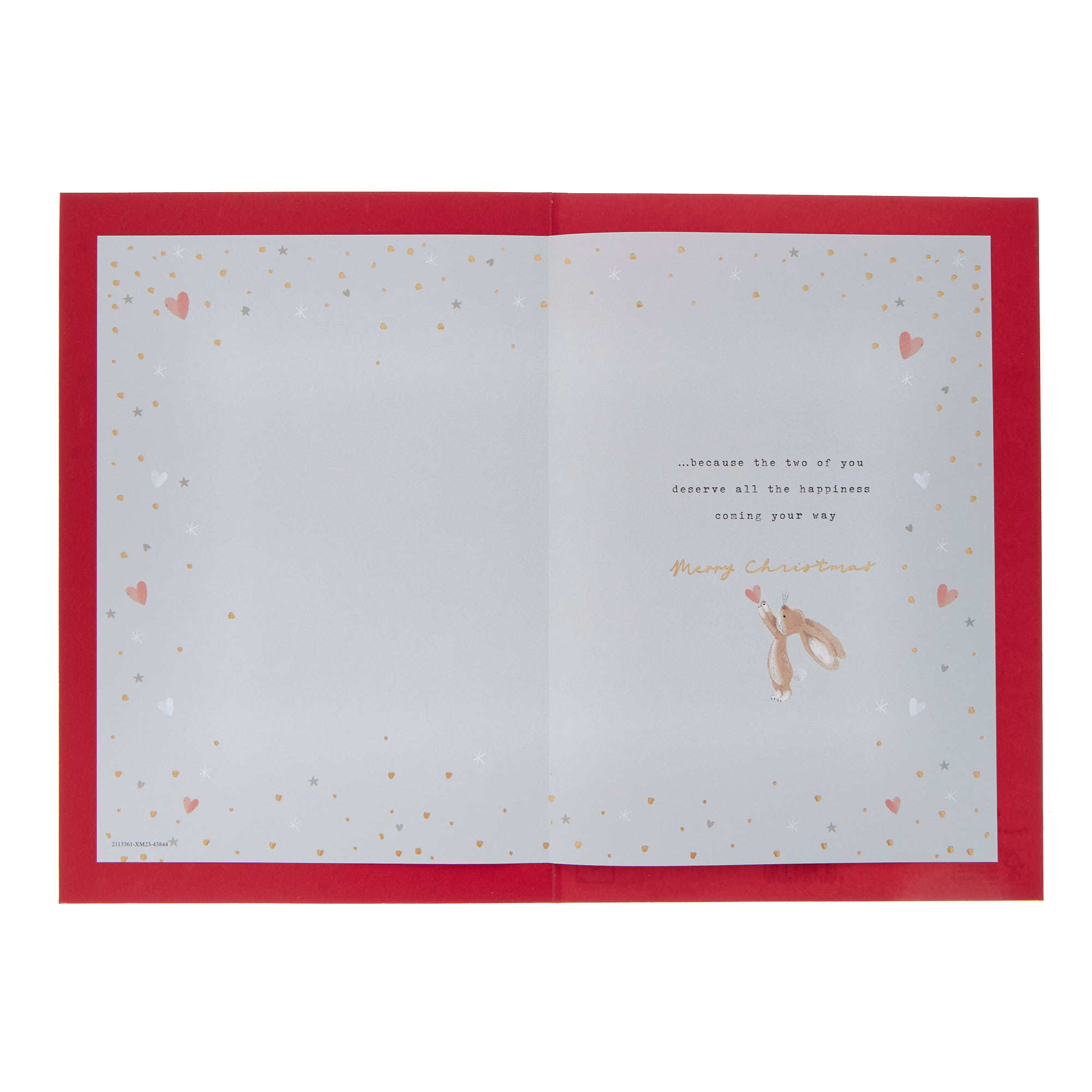 Daughter & Son in Law Bunnies Christmas Card