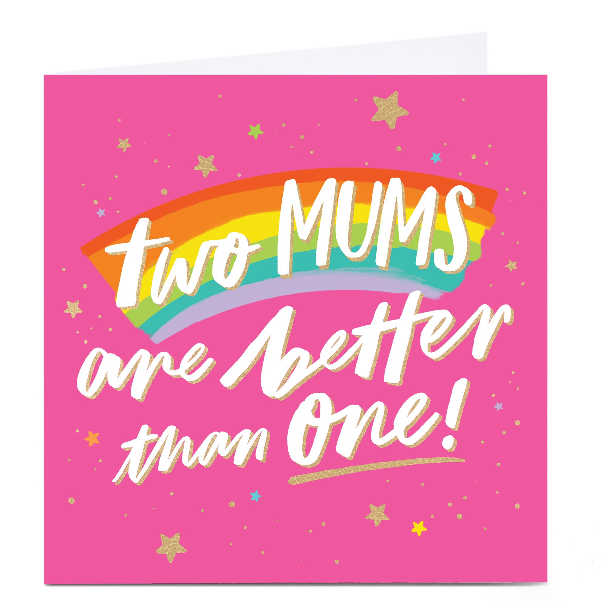 Personalised Mother's Day Card - Two Mums Are Better Than One