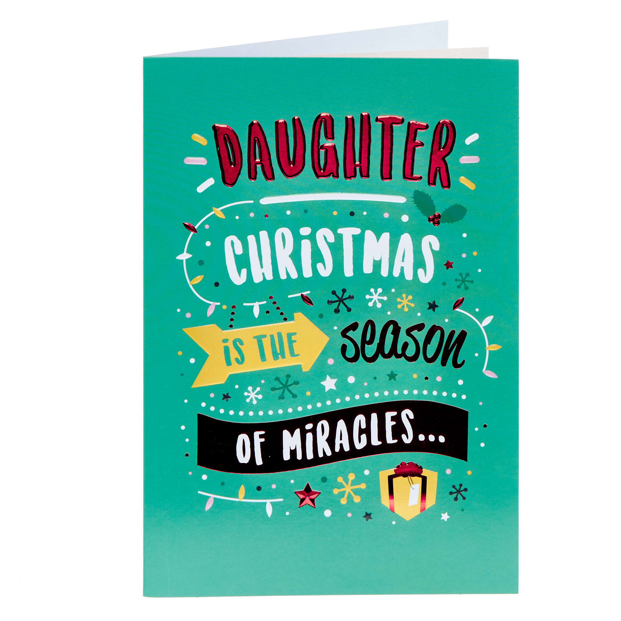 Daughter Season Of Miracles Christmas Card