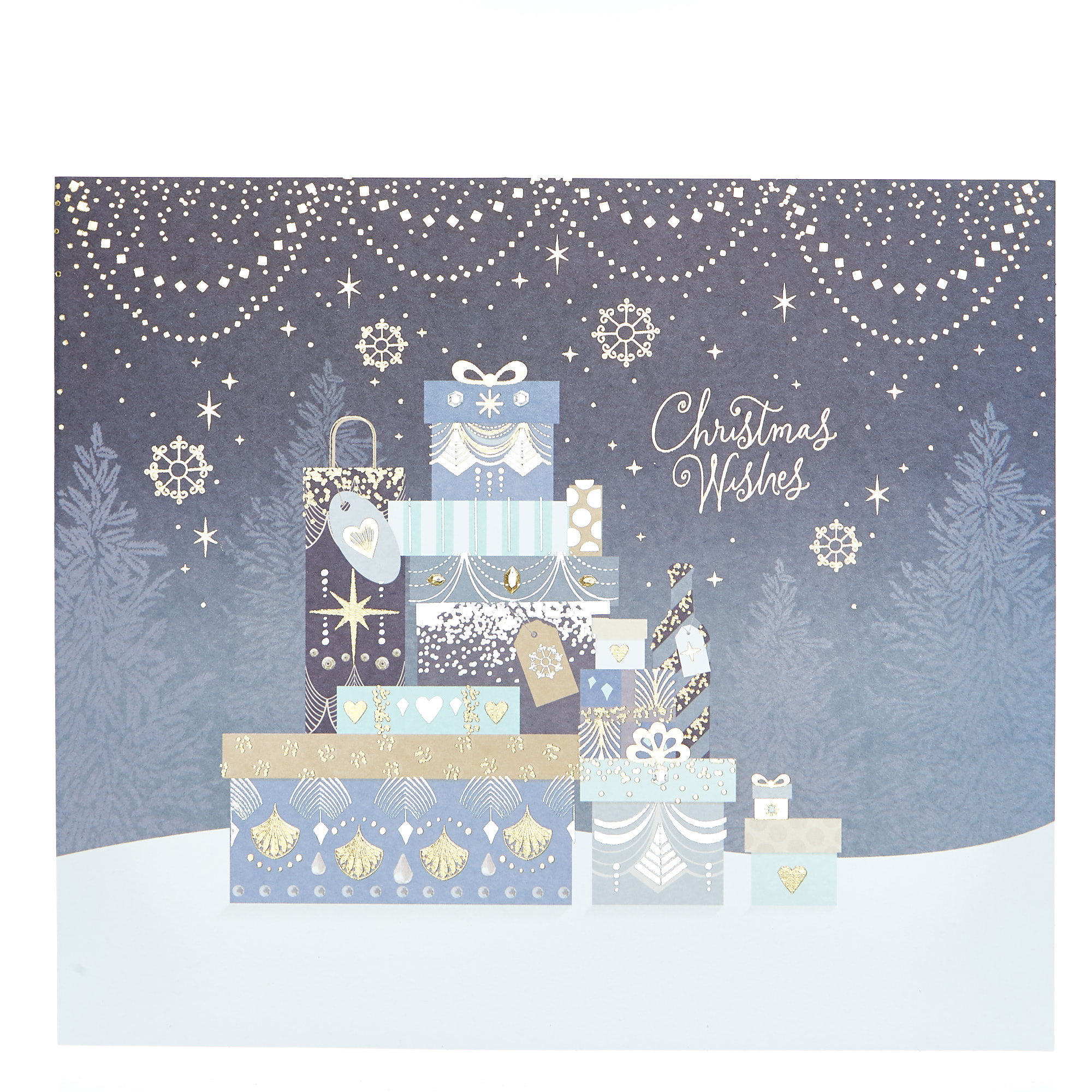 Box of 12 Deluxe Sleigh & Gifts Charity Christmas Cards - 2 Designs