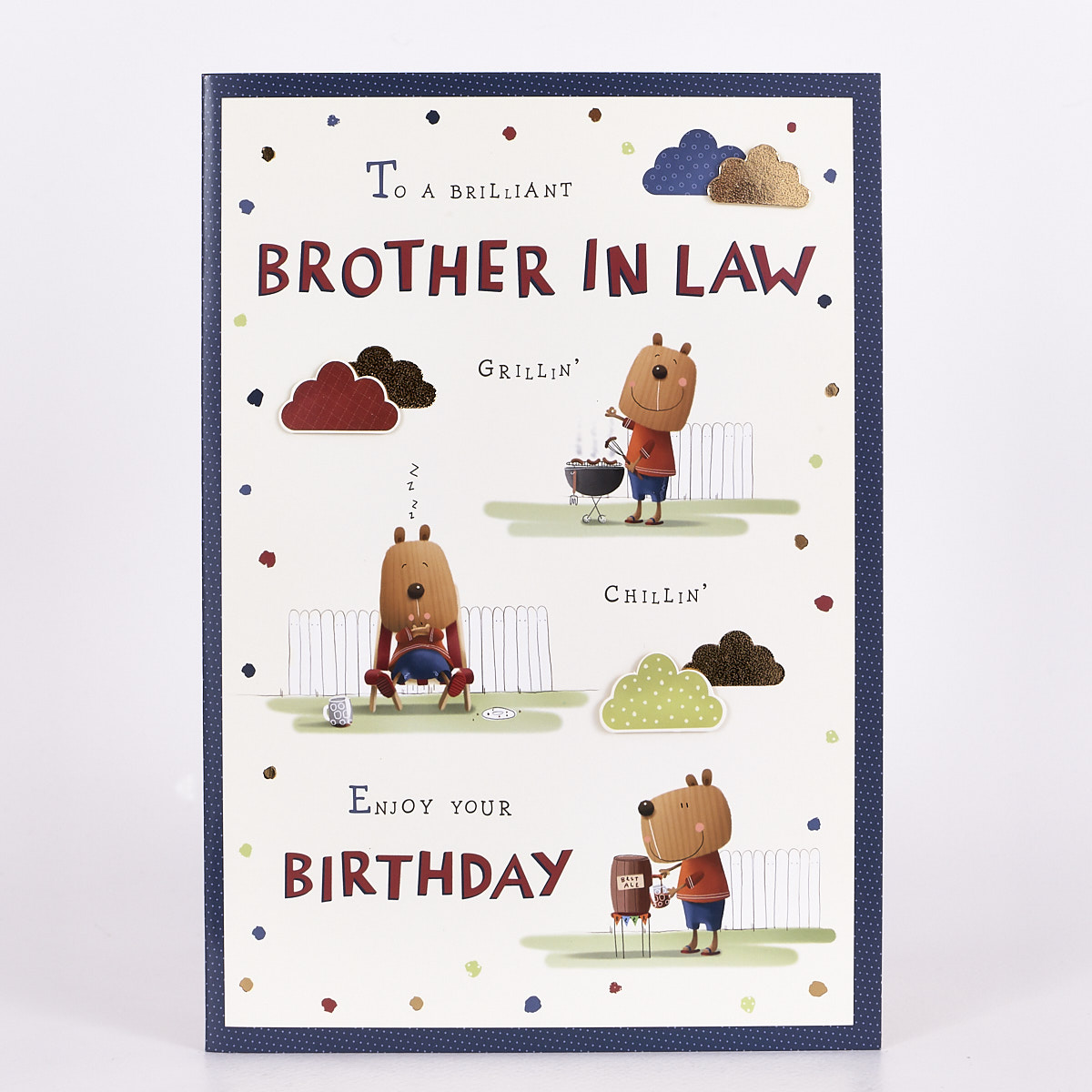 Signature Collection Birthday Card - Brother-In-Law Bear