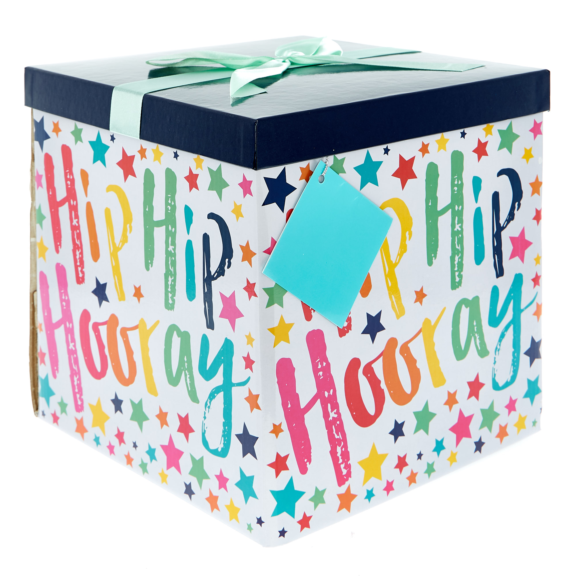 Extra-Large Flat-Pack Gift Box - Rainbow Happy Birthday