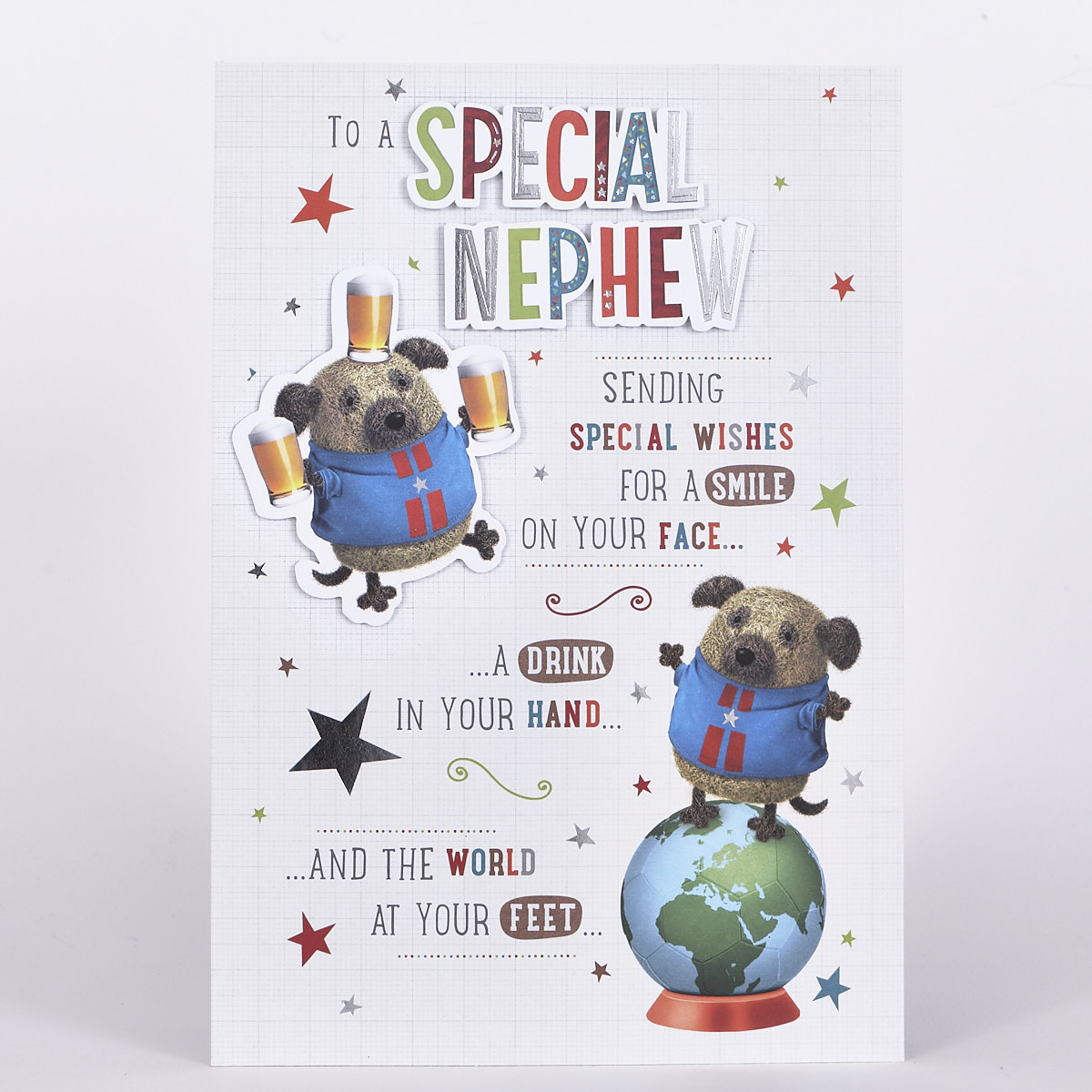 Signature Collection Birthday Card - Special Nephew, Dog