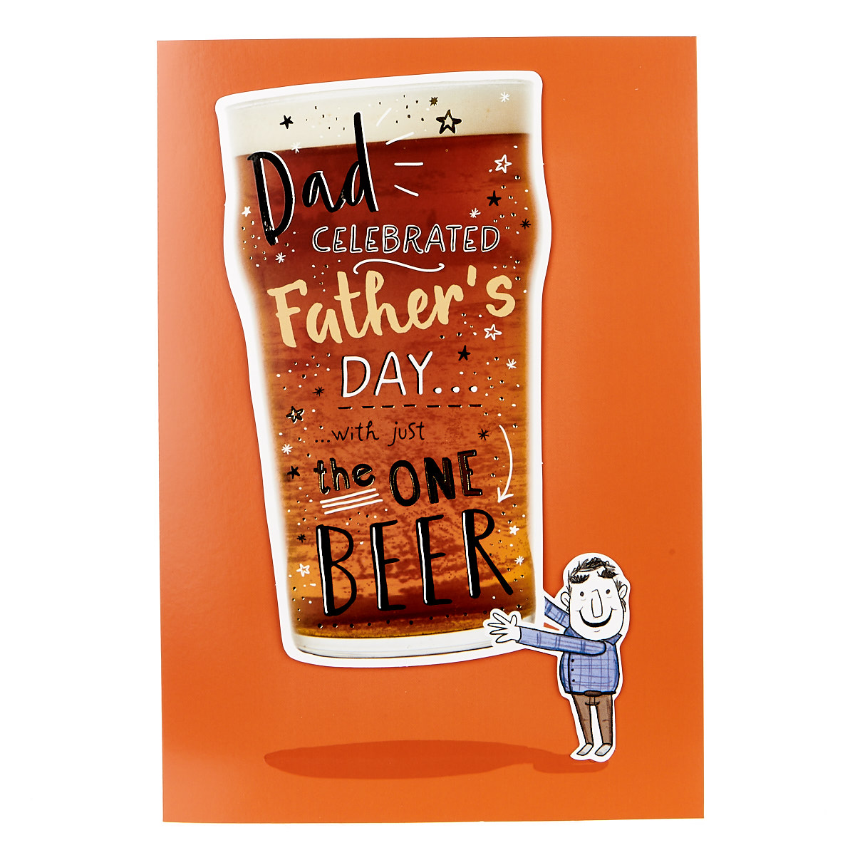 Father's Day Card - Dad, Giant Pint 