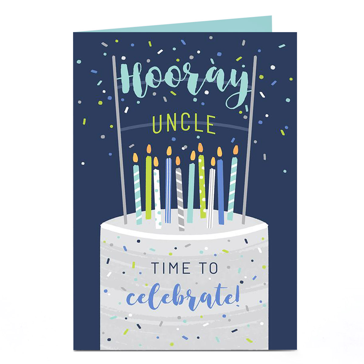 Buy Personalised Birthday Card - Time To Celebrate For Gbp 1.79 | Card ...