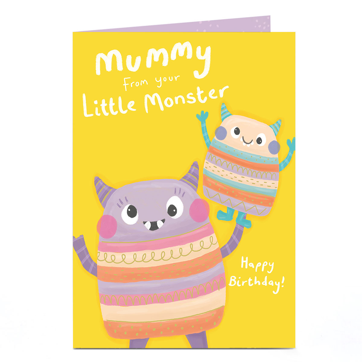 Birthday Card - From Your Little Monster, Mummy