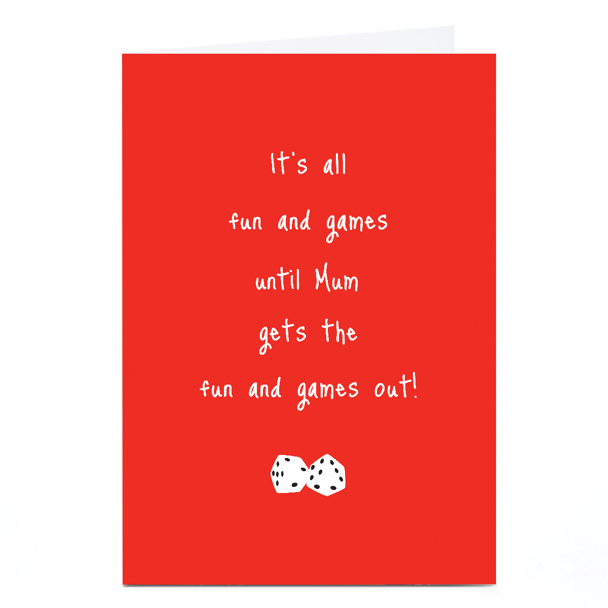 Personalised Christmas Card - Fun and Games