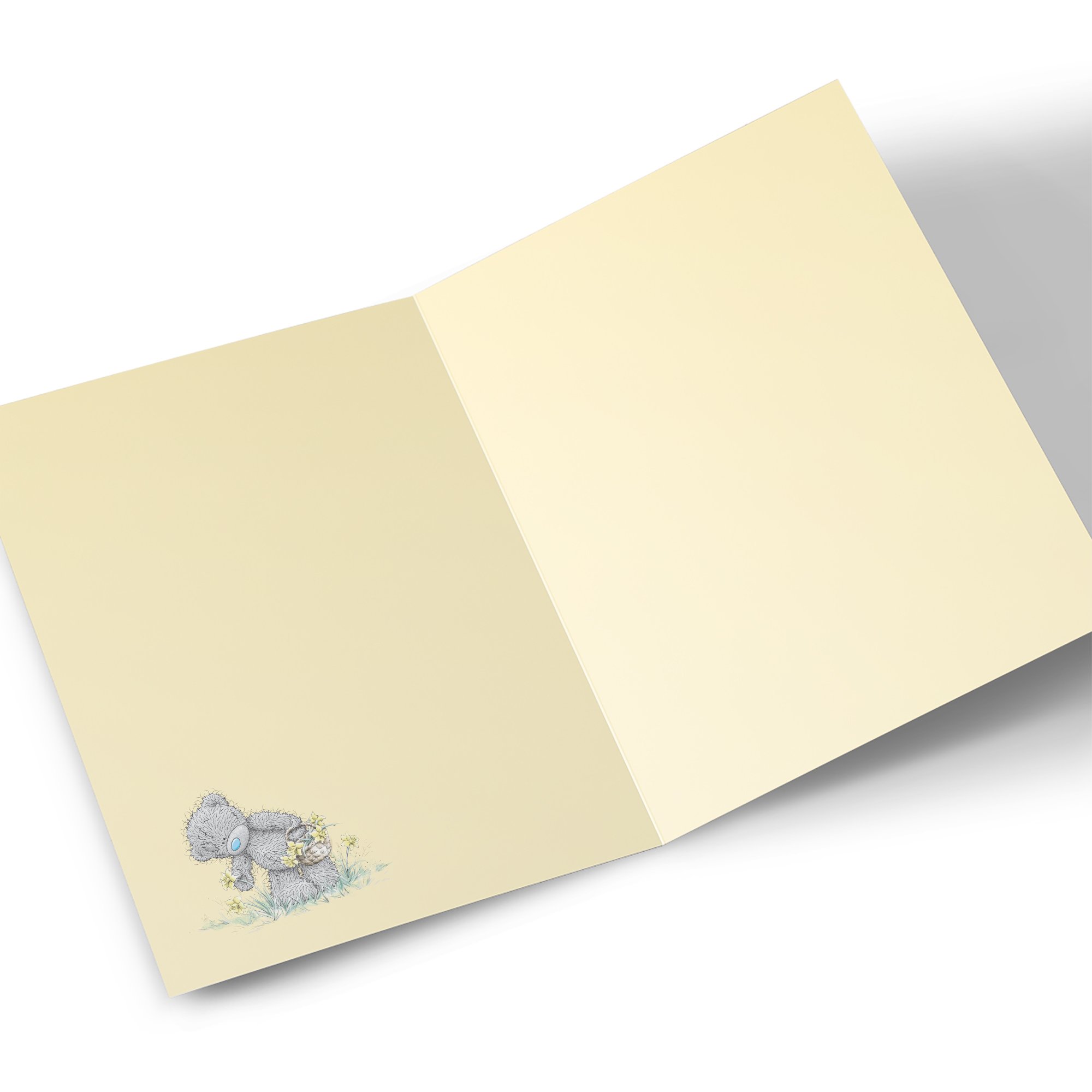 Personalised Tatty Teddy Easter Card - Bear carrying Basket