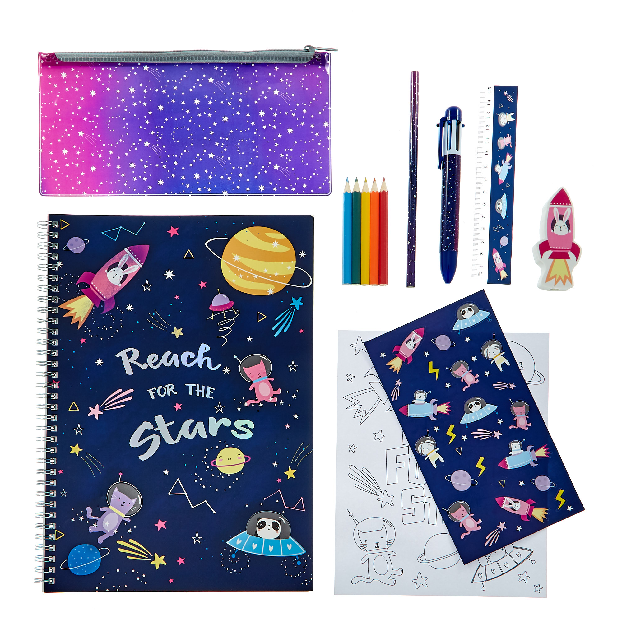 Large Reach For The Stars Stationery Set