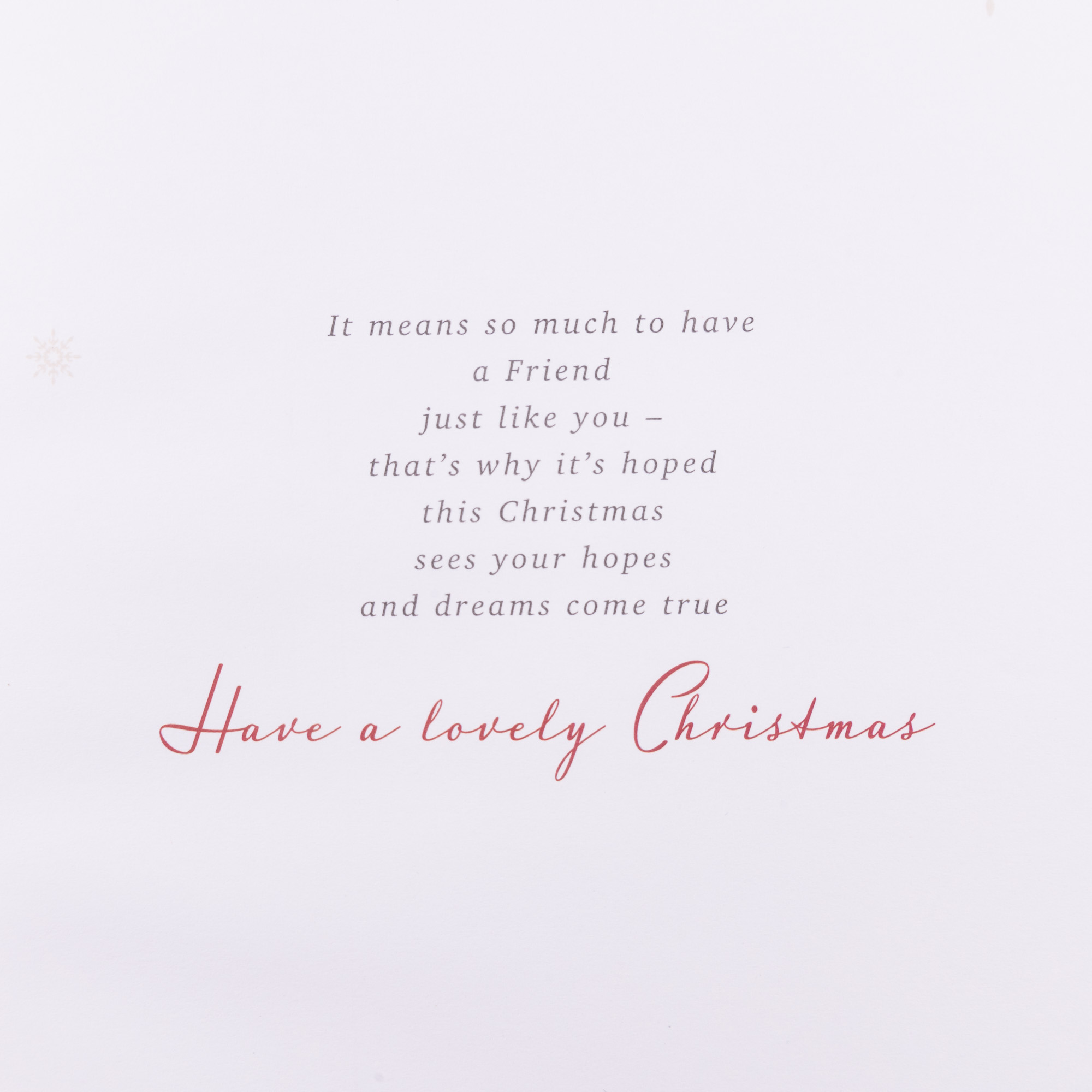 Christmas Card - Wonderful Friend, Fireside At Christmas