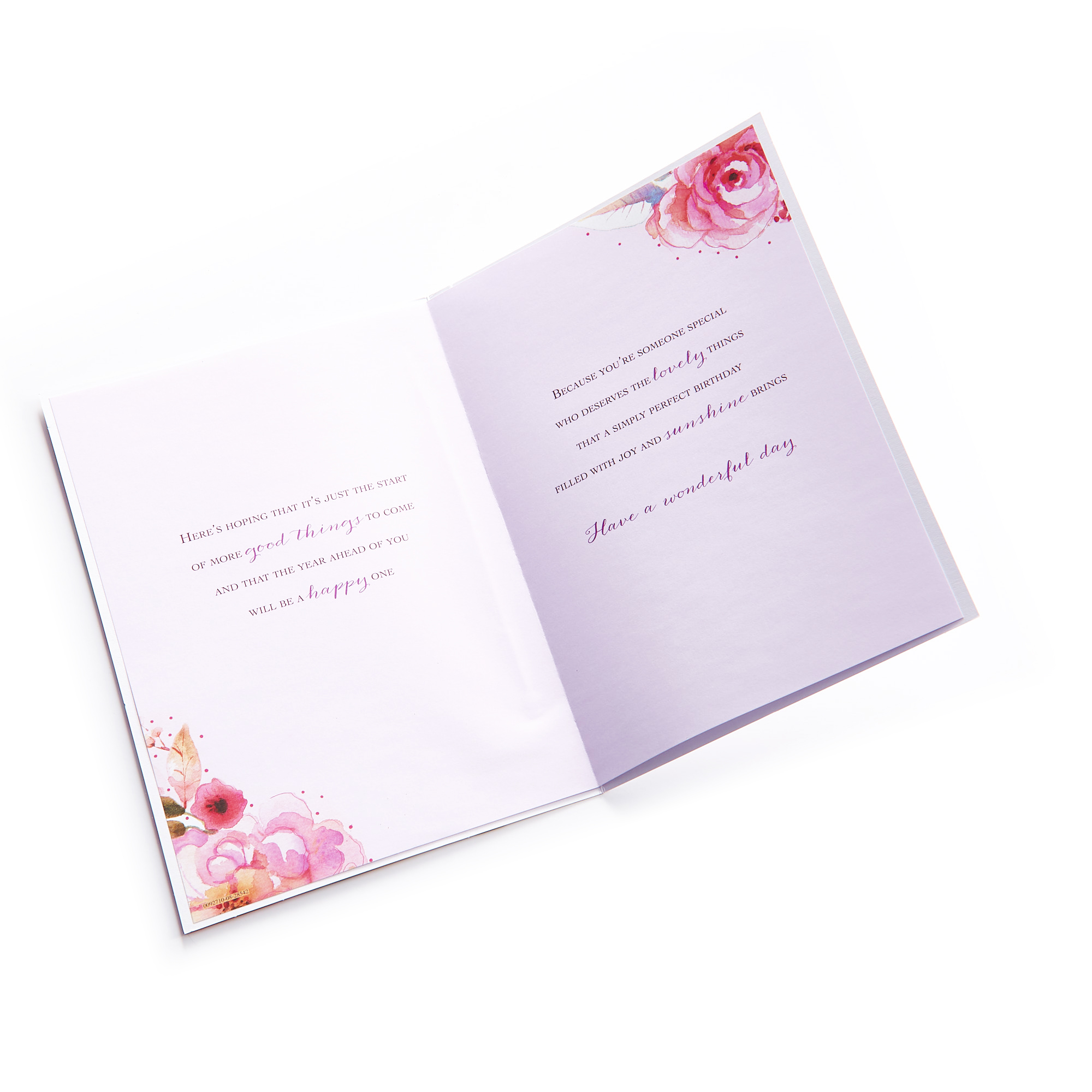 Birthday Card - A Special Wish, Floral