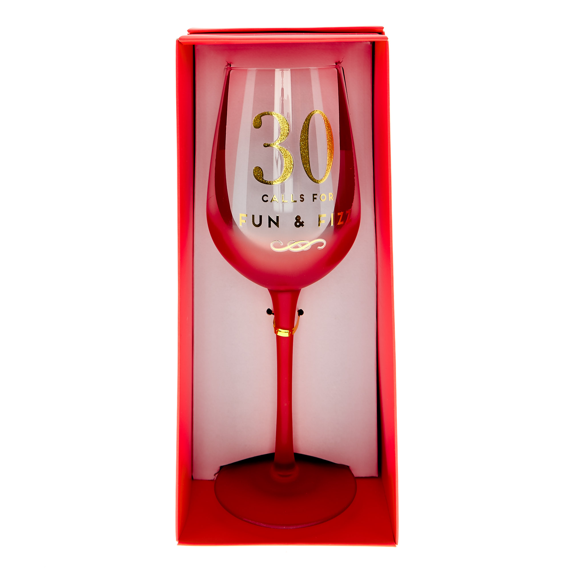 30th Birthday Wine Glass - Fun & Fizz