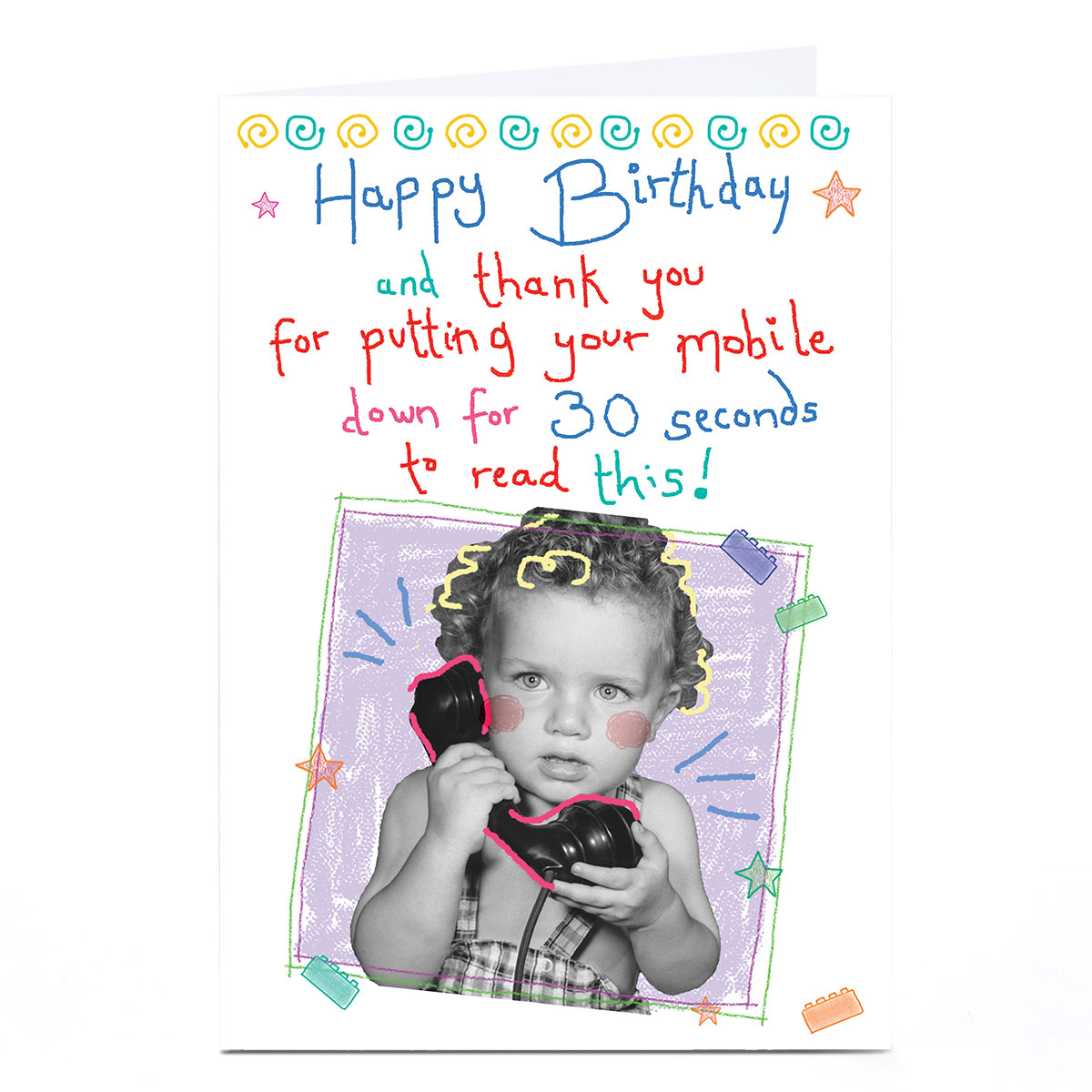 Personalised Quitting Hollywood Birthday Card - Mobile Phone