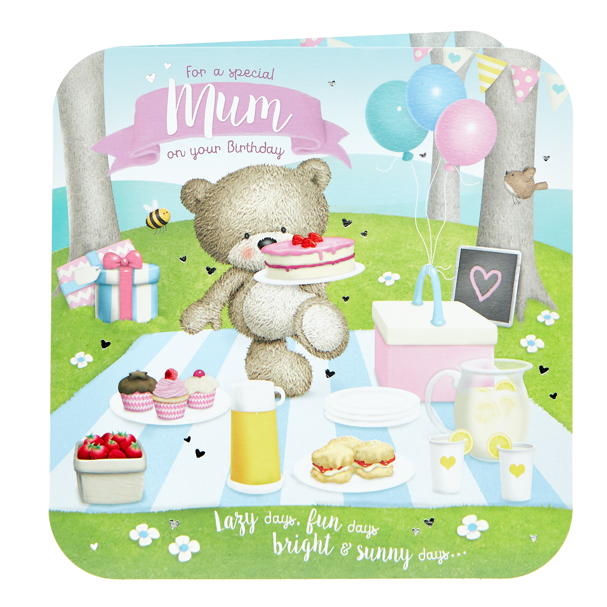 Platinum Collection Hugs Bear Birthday Card - Special Mum