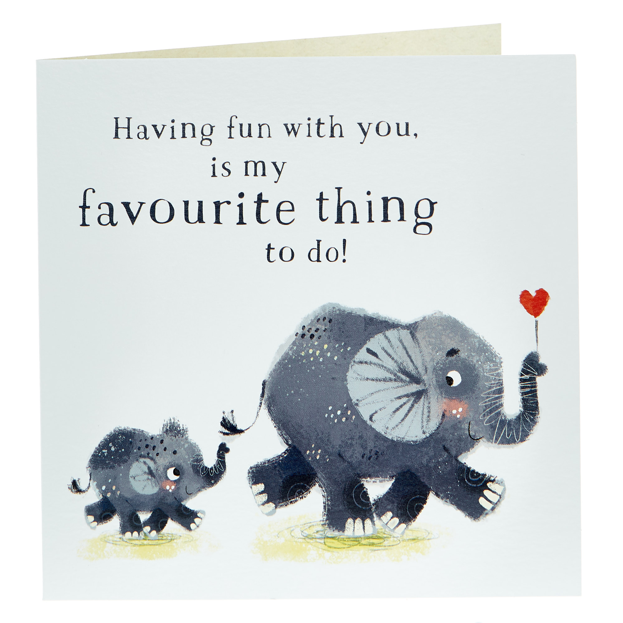 Birthday Card - Fun With You Elephants