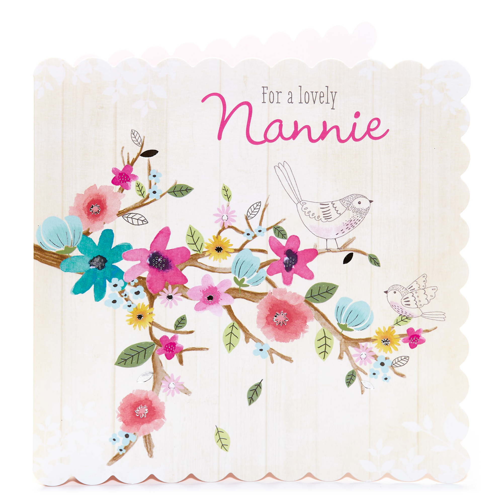 Birthday Card - For A Lovely Nannie