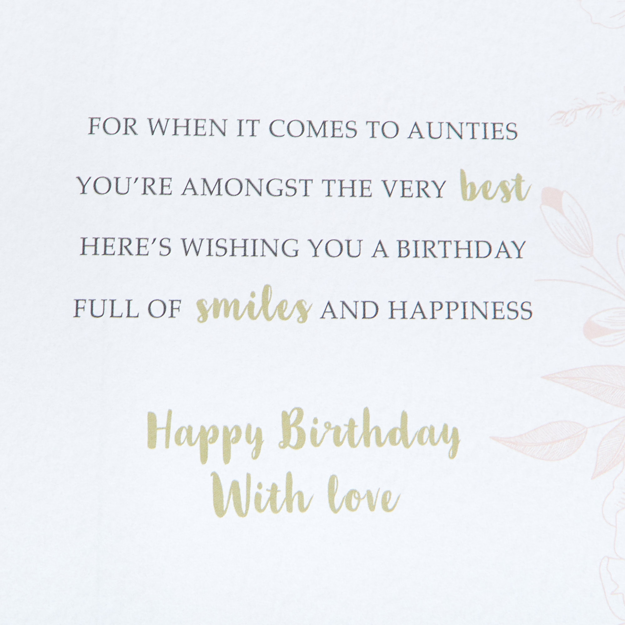 Birthday Card - Wonderful Auntie Cake Stand