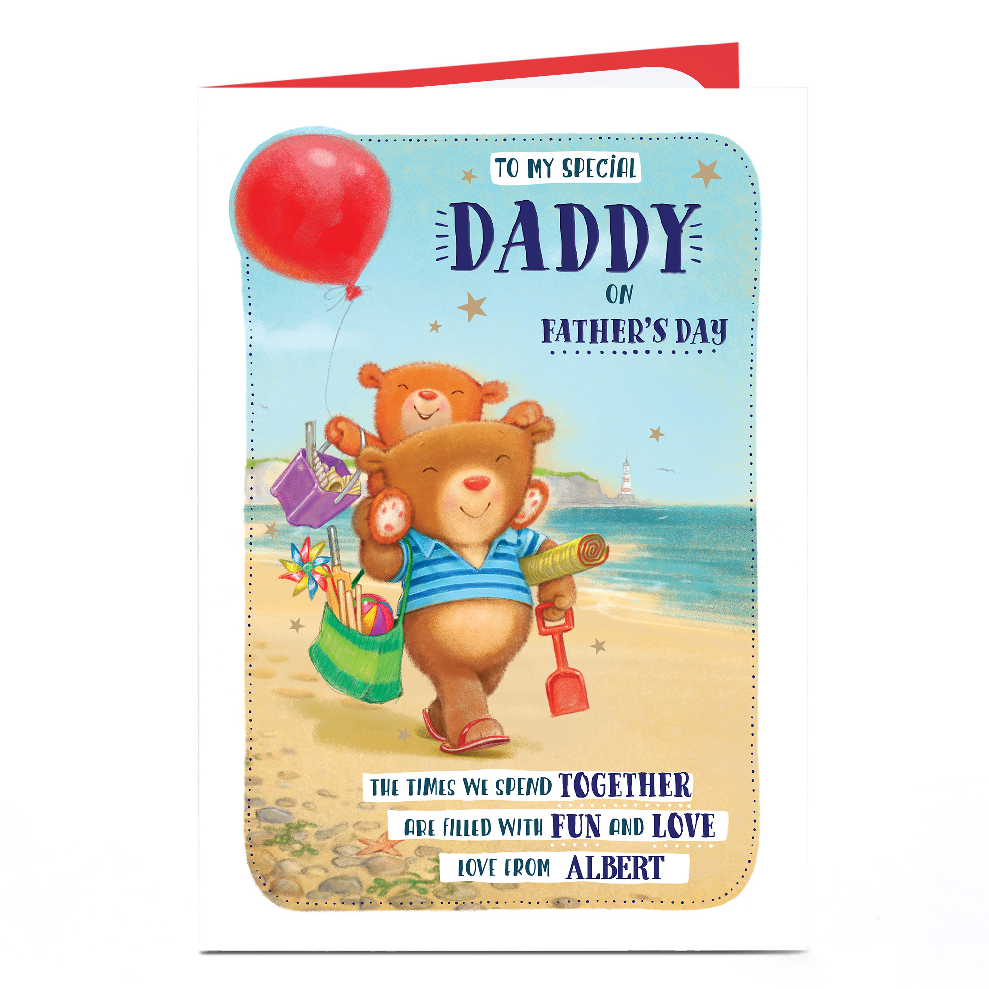 Personalised Father's Day Card - To My Special Daddy