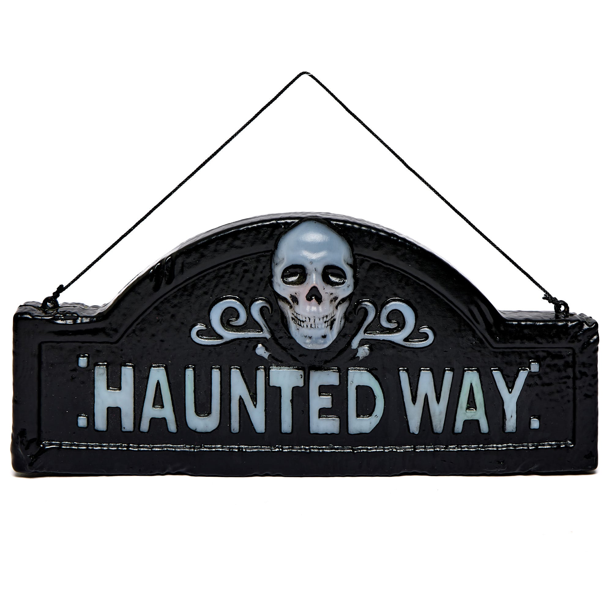 Haunted Way Light-Up Sign