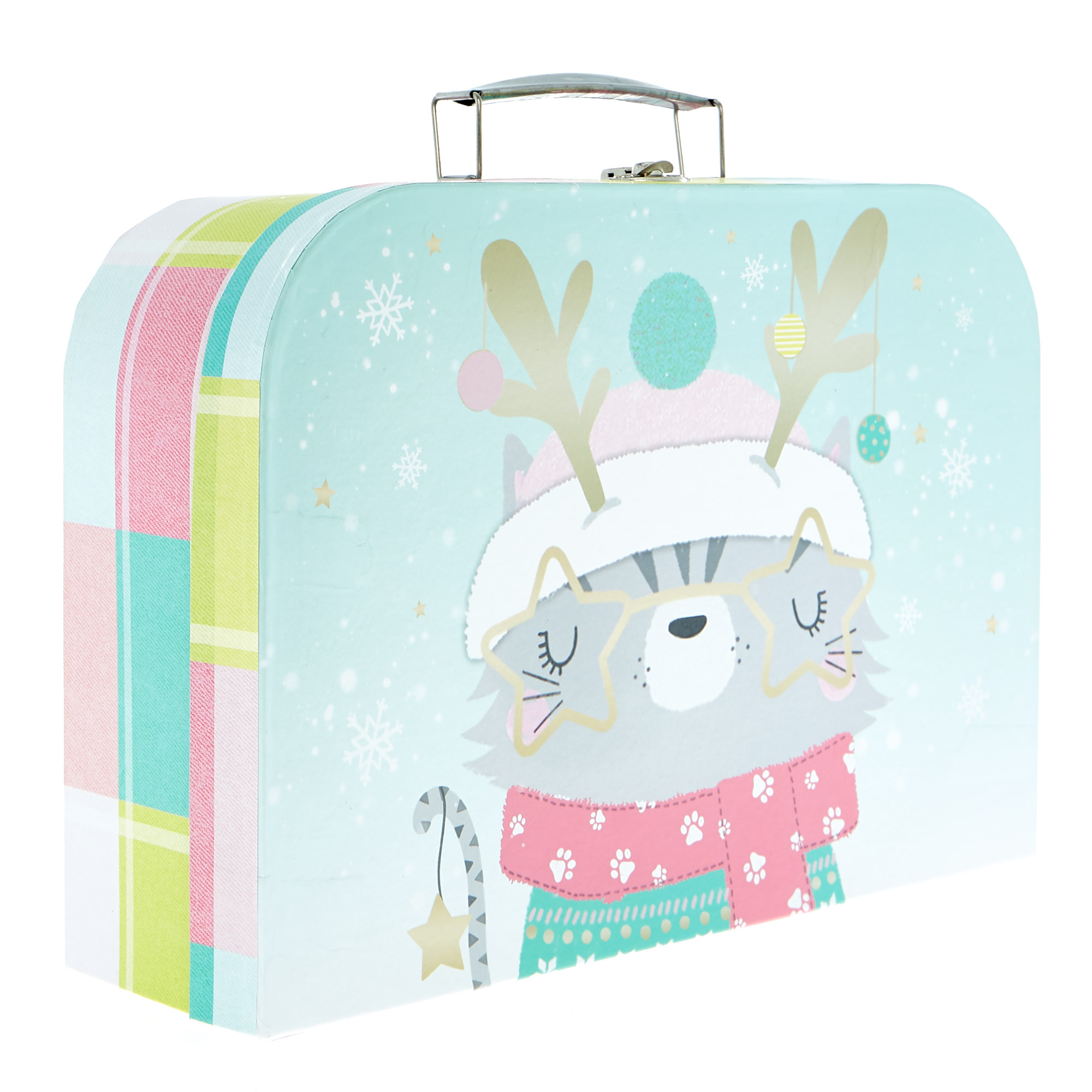 Unicorn & Cat Christmas Luggage Boxes - Set of 2