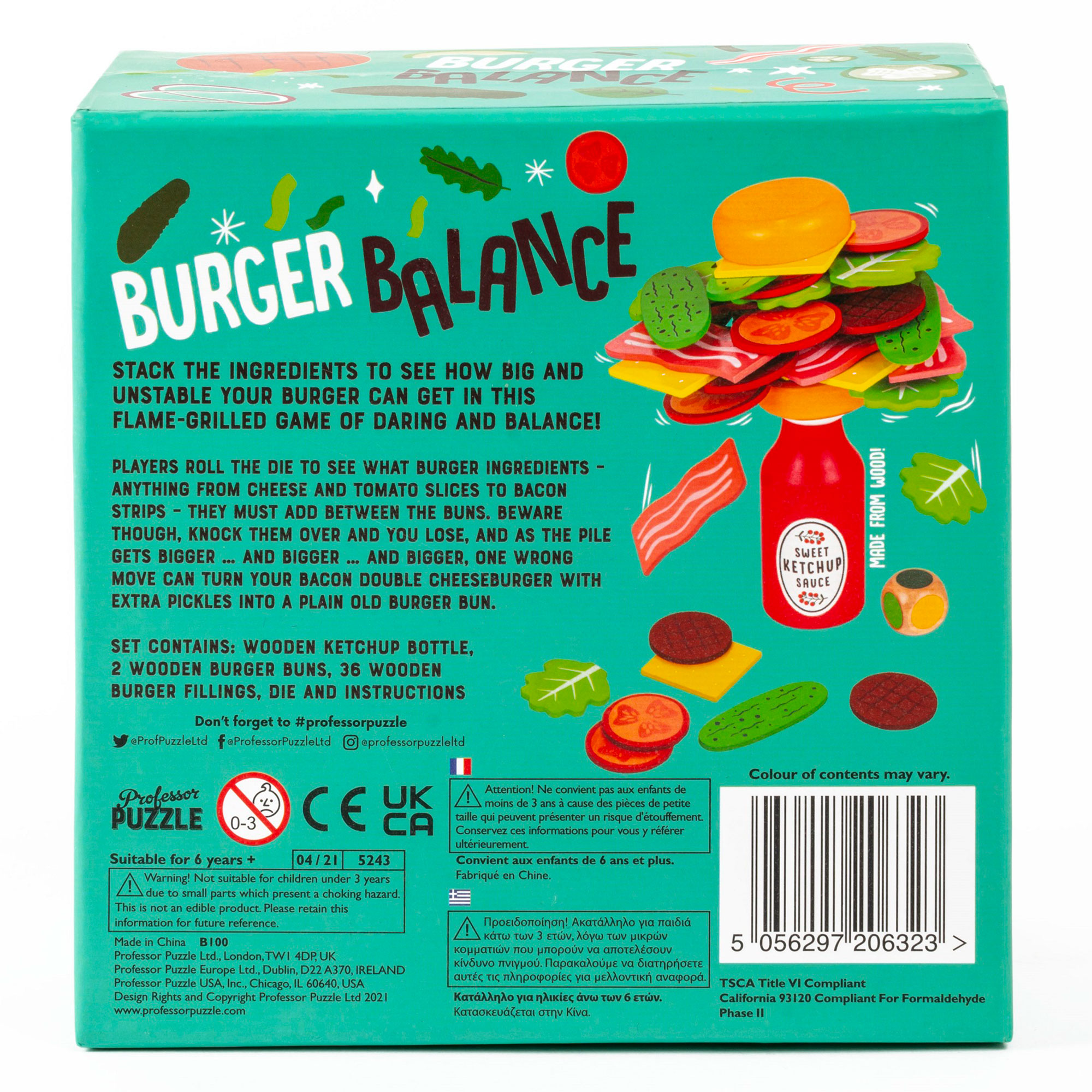 Professor Puzzle Burger Balance Game